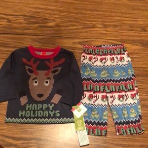 NWT. Academy Blue holiday pajama set. 12 months.